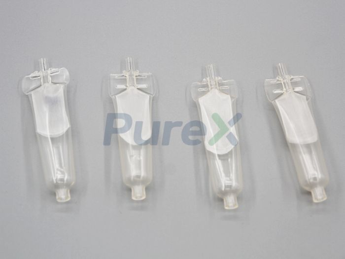 How does the optimized heat-sealing connection process for disposable blood transfusion sets perform?
