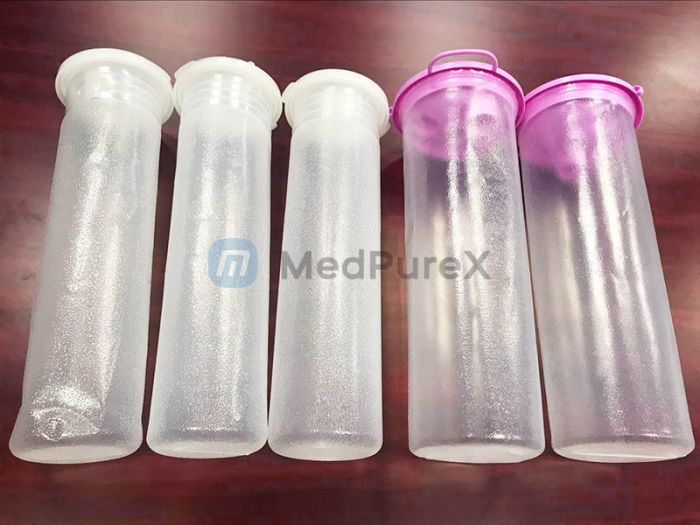 The materials, structure and heat sealing welding of negative pressure drainage bottles