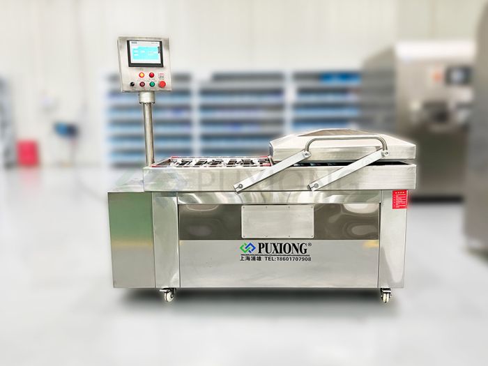 The operation process for batch use of double-chamber vacuum sterilization bag sealing machines