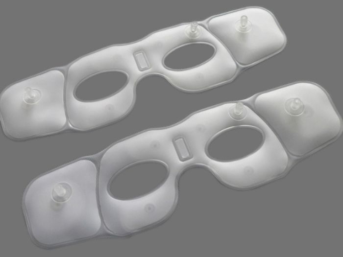 How is the TPU eye protector inflatable massage airbag produced by high-frequency heat bonding?